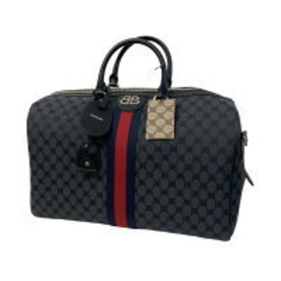 Balenciaga Gucci AW Hacker Project Graffiti Boston Bag Black - Picture 1 of 8